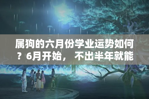 属狗的六月份学业运势如何？6月开始， 不出半年就能变富豪的3大生肖!