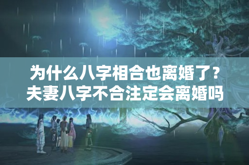 为什么八字相合也离婚了？夫妻八字不合注定会离婚吗