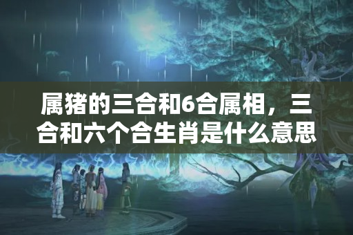 属猪的三合和6合属相，三合和六个合生肖是什么意思？蛇的三合和六个合生肖是什么意思