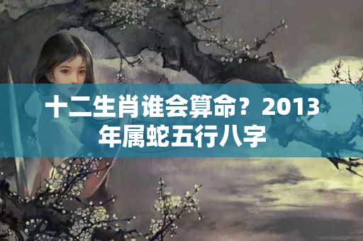 十二生肖谁会算命？2013年属蛇五行八字