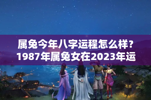 属兔今年八字运程怎么样？1987年属兔女在2023年运势