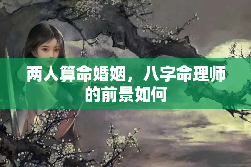 两人算命婚姻，八字命理师的前景如何