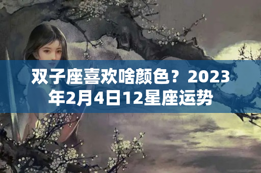 双子座喜欢啥颜色？2023年2月4日12星座运势