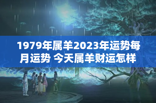 1979年属羊2023年运势每月运势 今天属羊财运怎样