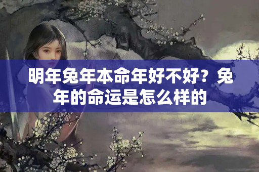 明年兔年本命年好不好？兔年的命运是怎么样的