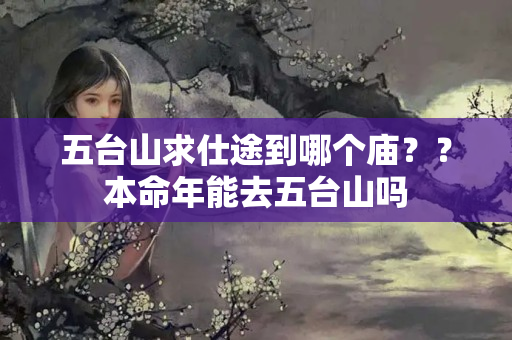 五台山求仕途到哪个庙？？本命年能去五台山吗