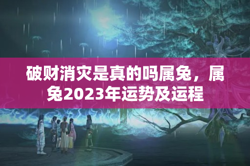 破财消灾是真的吗属兔，属兔2023年运势及运程