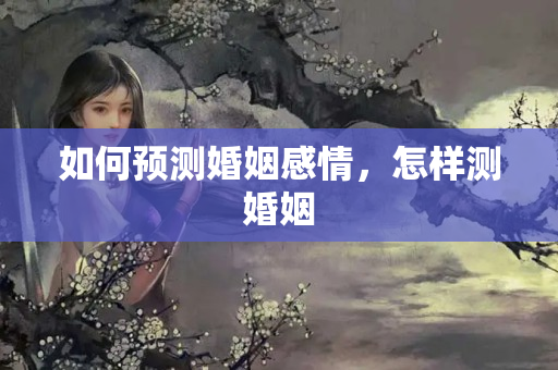 如何预测婚姻感情，怎样测婚姻