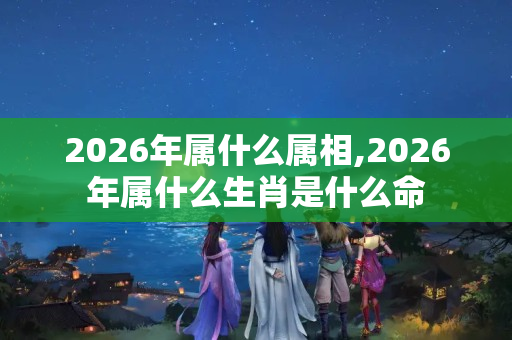 2026年属什么属相,2026年属什么生肖是什么命