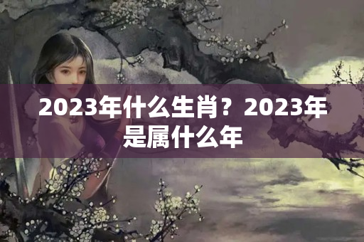 2023年什么生肖？2023年是属什么年