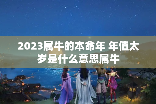 2023属牛的本命年 年值太岁是什么意思属牛