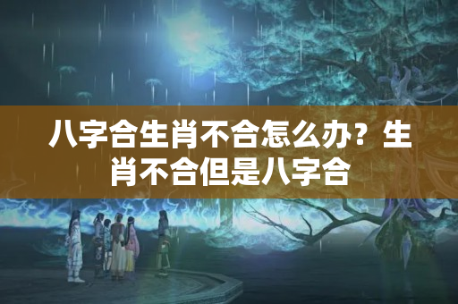 八字合生肖不合怎么办？生肖不合但是八字合