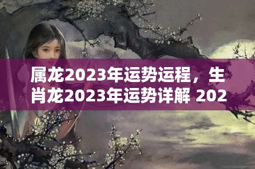 属龙2023年运势运程，生肖龙2023年运势详解 2023生肖龙运气怎样