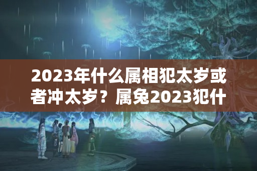 2023年什么属相犯太岁或者冲太岁？属兔2023犯什么太岁最好