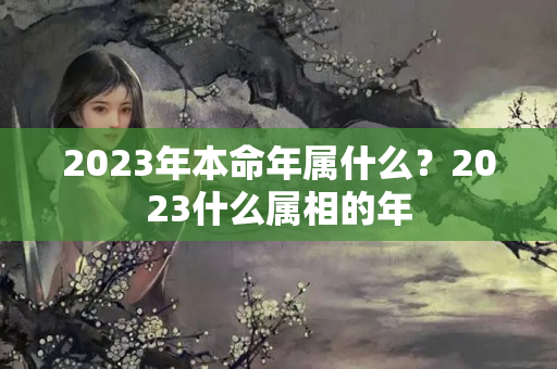 2023年本命年属什么？2023什么属相的年