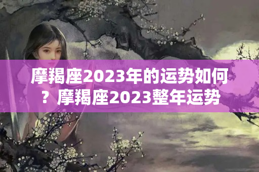 摩羯座2023年的运势如何？摩羯座2023整年运势