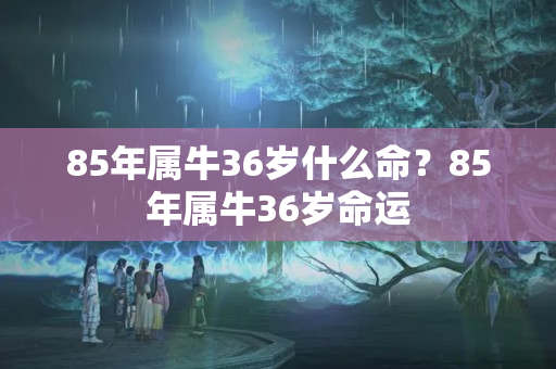 85年属牛36岁什么命？85年属牛36岁命运